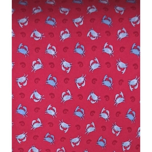 BROOKS BROTHERS 346 Red Crab Silk Tie USA 62"/ 3.5" EC - Picture 4 of 8